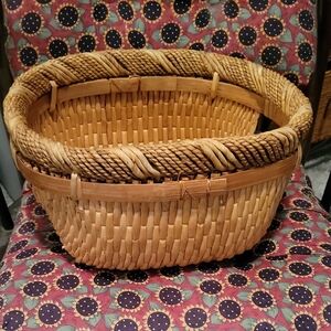 Blonde Woven Basket